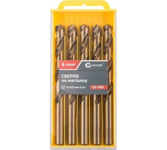 Изображение товара Сверло по металлу EXPERT 5 шт, 12x151 мм CUTOP 53-460