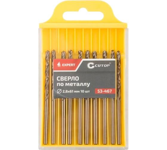 Изображение товара Сверло по металлу EXPERT 10 шт, 2.8x61 мм CUTOP 53-467