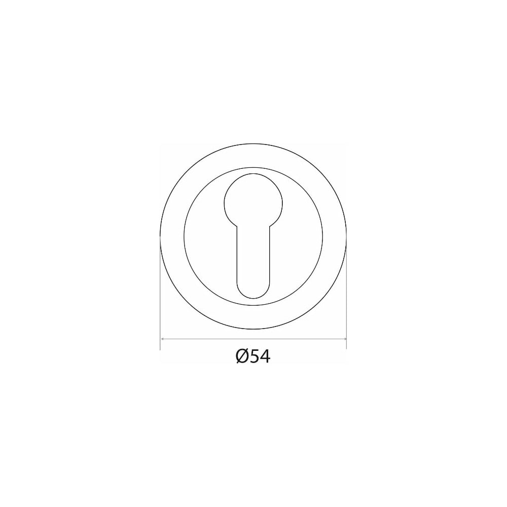 Изображение товара Накладка на цилиндр Trodos ET04-AL WW/CP белый/хром 204467