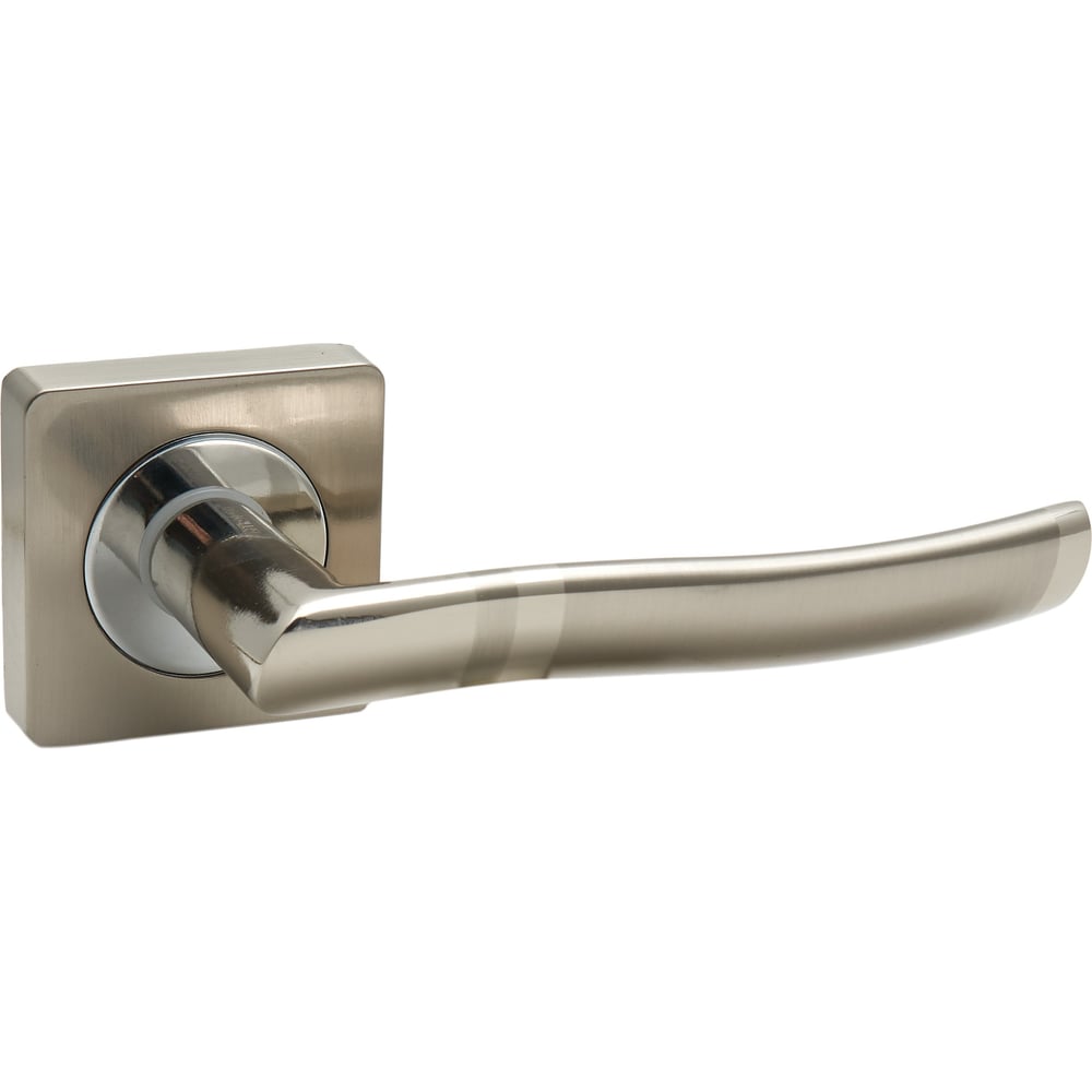 Изображение товара Раздельная ручка Trodos AL-02-077 SN/CP никель/хром для межкомнатных дверей