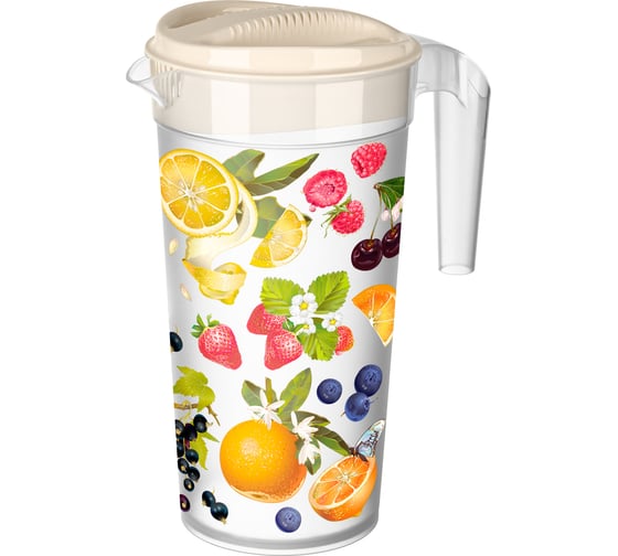 Изображение товара Кувшин с крышкой и декором Phibo 1.5 л, Зеленый 433249009