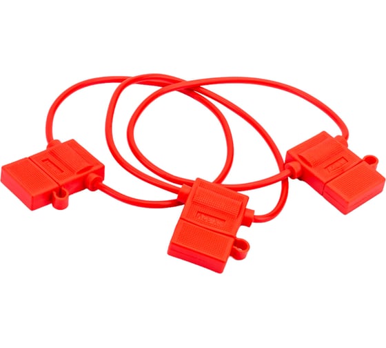 Изображение товара Держатель предохранителя REXANT типа стандарт, с крышкой красный, 50 шт. 16-0421-4