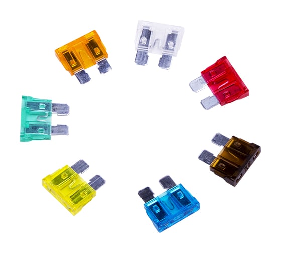 Изображение товара Набор флажковых предохранителей для автомобиля REXANT стандарт 100 шт., 5-30А в коробке 80-7024