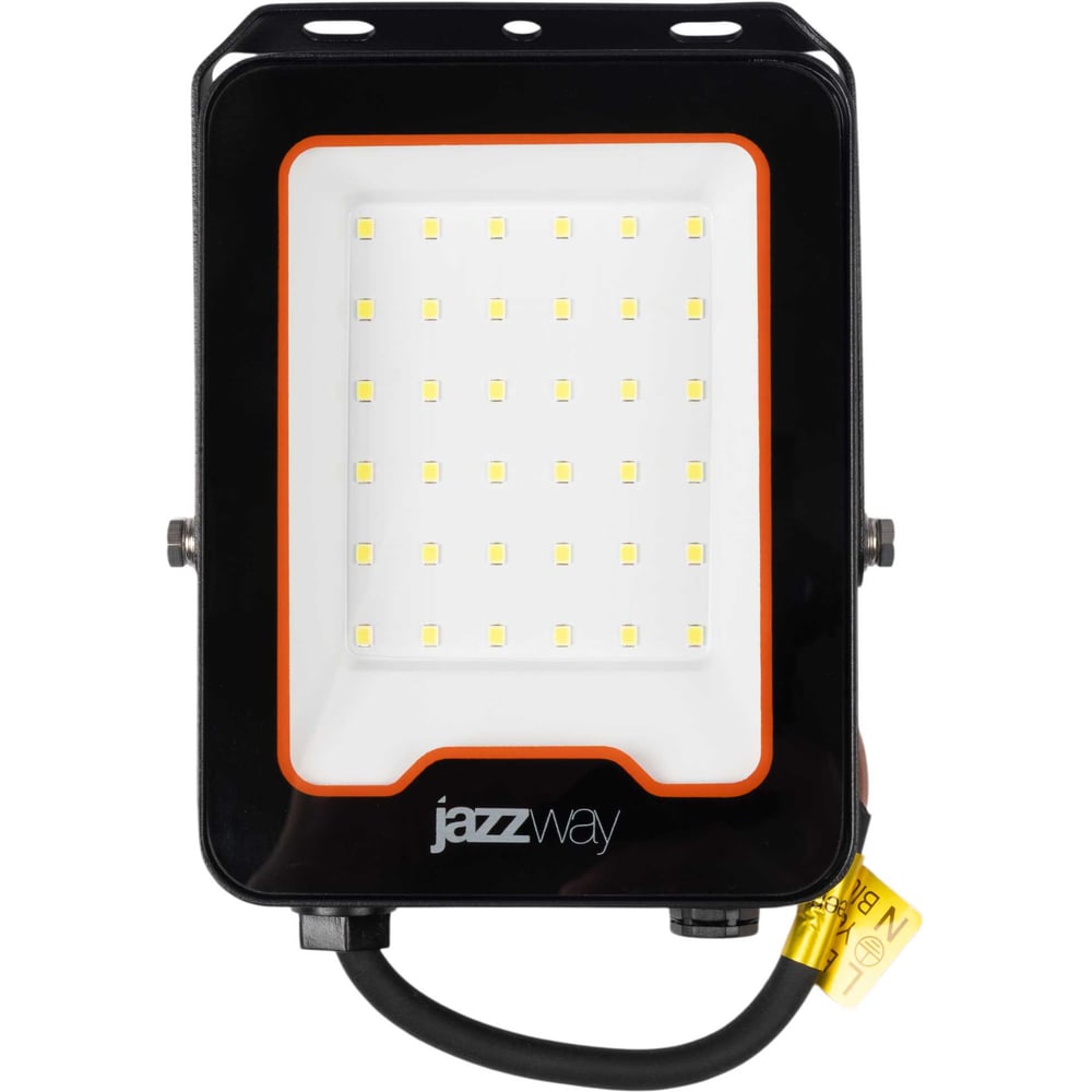 Изображение товара Светодиодный уличный прожектор Jazzway 30Вт IP65 холодный белый Изображение товара Светодиодный уличный прожектор Jazzway 30Вт IP65 холодный белый