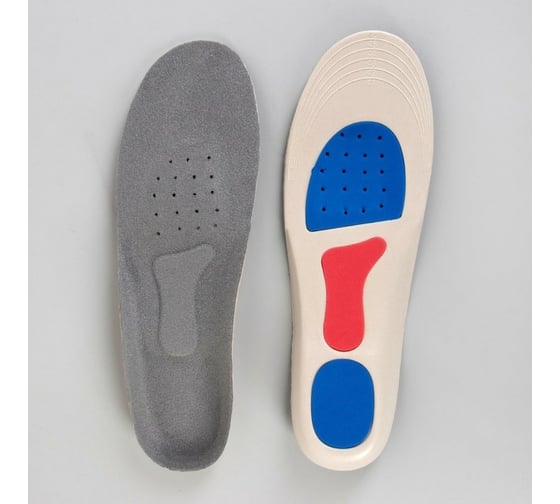 Изображение товара Универсальные спортивные стельки ONLITOP размер 41-46, серые ОТ 1866823