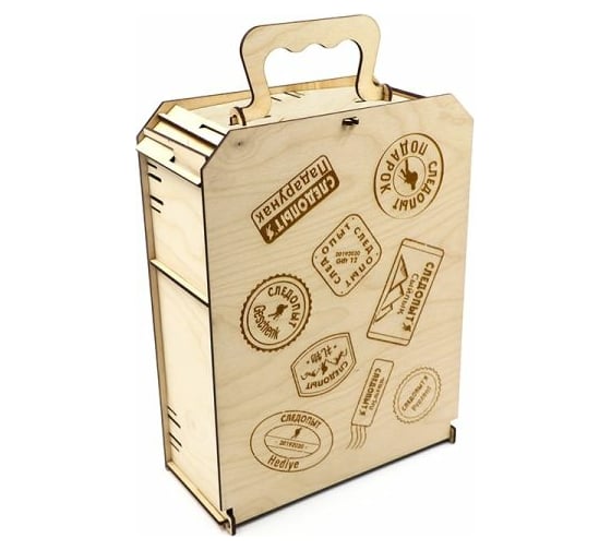 Изображение товара Подарочная коробка Следопыт из фанеры, 295x215x100 мм PF-PT-03