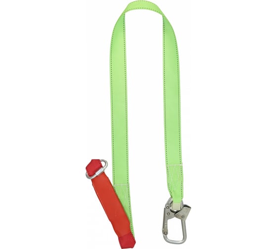 Изображение товара Строп Факел аА+Кс лента с амортизатором, 1 монтажный карабин, 1 соединительный карабин, 1.5м 87472758