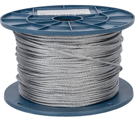 Изображение товара Стальной оцинкованный трос Netlink DIN 3055 3 мм, 200 м 00000000056