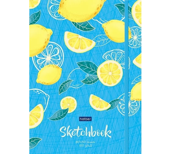 Изображение товара Тетрадь Hatber Premium SketchBook 80-50 листов формат А5 100 г/кв. м без линовки с твердой обложкой 066868