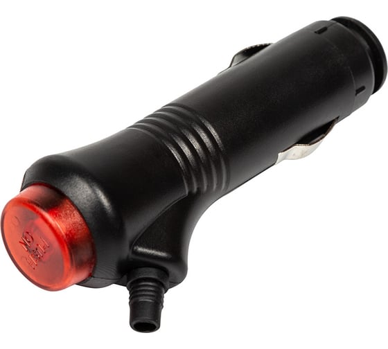 Изображение товара Автомобильный штекер прикуривателя REXANT с кнопкой, 3А 16-0205