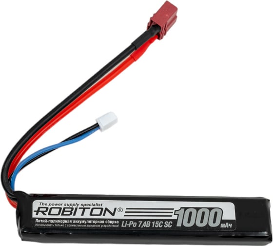 Изображение товара Аккумуляторная сборка Robiton LP-STA2-1000 Lipo 7.4В 1000мАч 13301