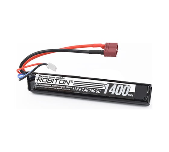 Изображение товара Аккумуляторная сборка Robiton LP-STA2-1400 Lipo 7.4В 1400мАч 13300