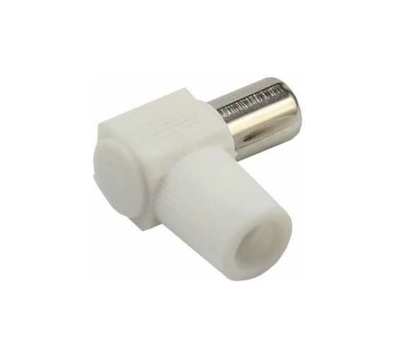 Изображение товара Антенный угловой штекер ТВ REXANT без пайки белый 100 шт 05-2061