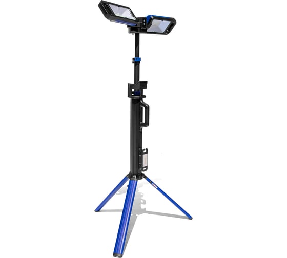 Изображение товара Аккумуляторная мачта освещения TopOn LED 5000 лм 7.3 B 4 Ач 29.2 Вт поворотные световые блоки, раздвижные опоры, высота 96-192 см TOP-MX5T