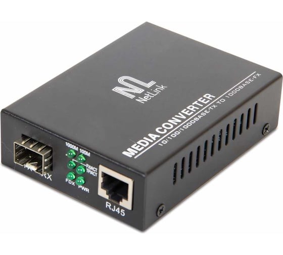 Изображение товара Медиаконвертер Netlink GE-SFP (10/100/1000 Mb) УТ000001658