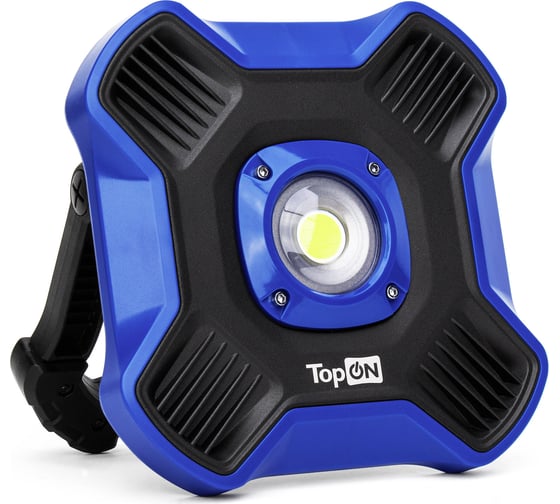 Изображение товара Аккумуляторный фонарь TopOn LED 10 Вт 1100 лм 3.7 В 6.6 Ач 24.4 Втч Синий TOP-MX1B