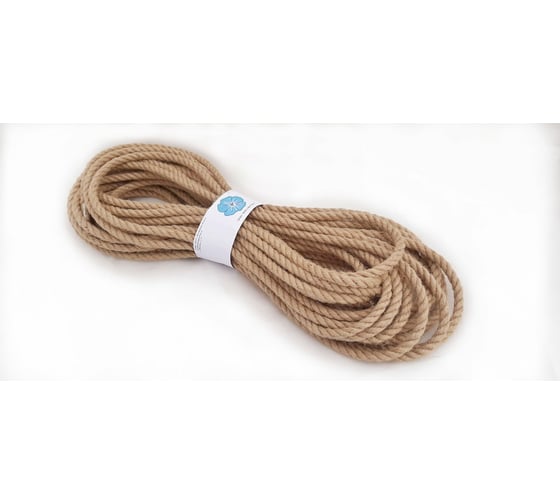 Изображение товара Джутовый канат ООО ЮНАФЛЭКС 8 мм, 20 п.м. КДЮ-0820