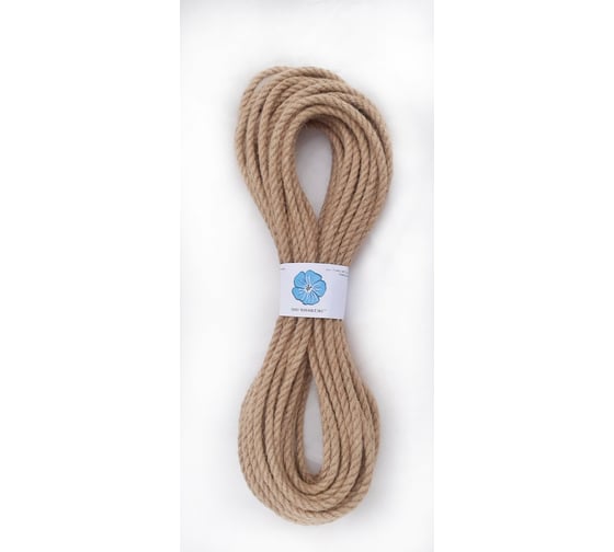 Изображение товара Джутовый канат ООО ЮНАФЛЭКС 6 мм, 20 п.м. КДЮ-0620