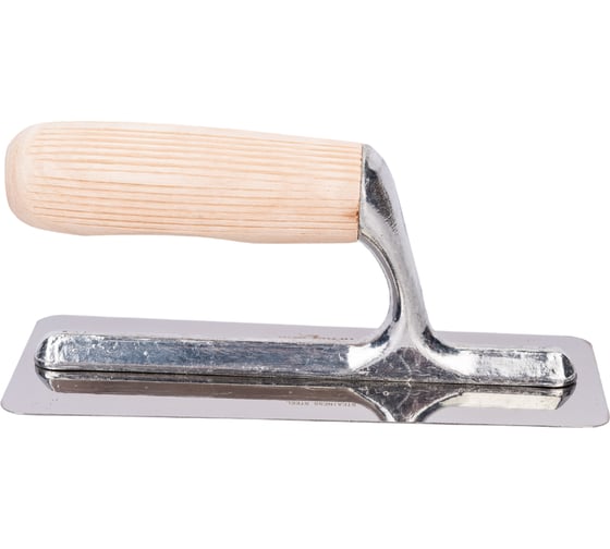 Изображение товара Венецианская кельма Управдом трапец-ая, 200x80x70 мм, из нержав. стали, ручка из бука 4100003308