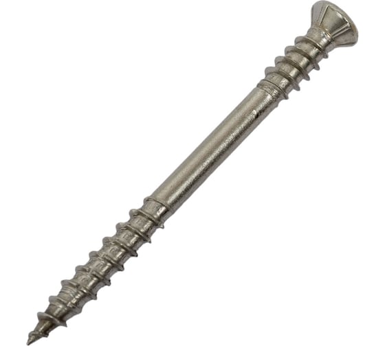 Изображение товара Саморез Гвозdeck Для террасной доски потайной 5,0х60 Нерж. Сталь А2 Torx25 Упаковка 100 шт упак 100 шт. 20625060А2TXWG4