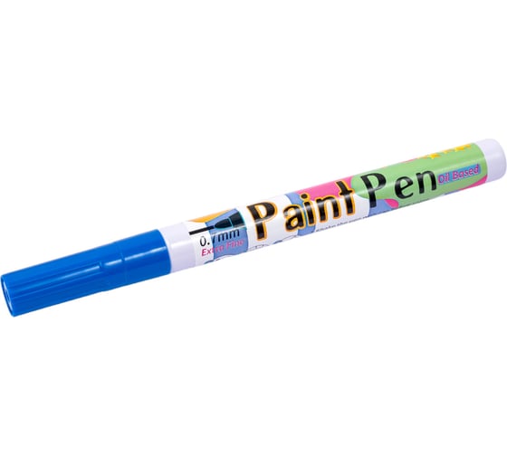 Изображение товара Маркер-краска Flysea по металлу с тонким наконечником Paint Marker FS-177, 0.7 мм, синий FS-177-blue