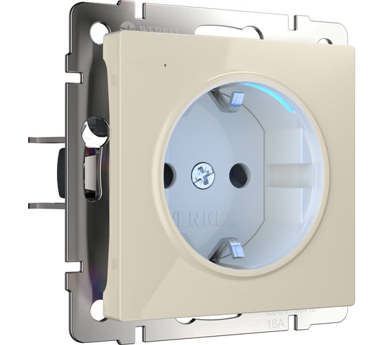 Изображение товара Розетка WERKEL W1171403/ с подсветкой (слоновая кость) a054522