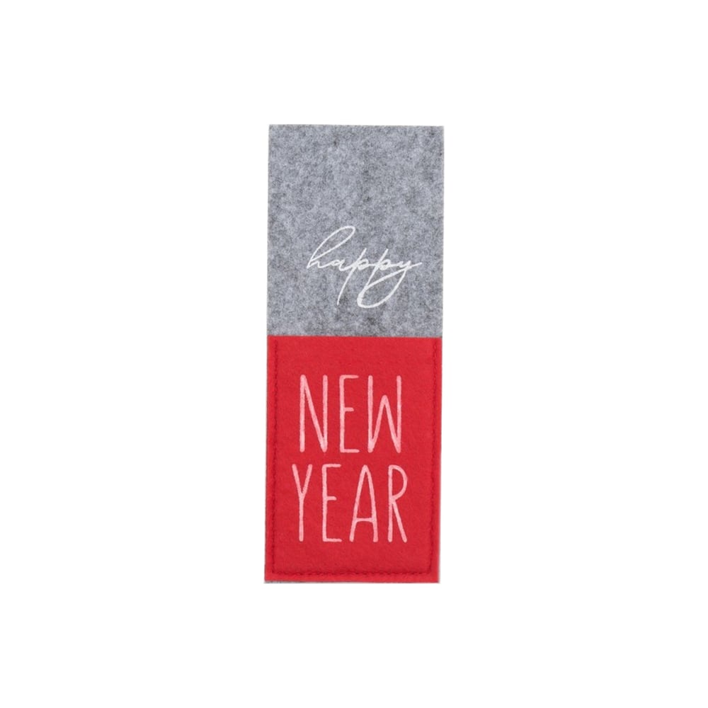 Изображение товара Конверт для столовых предметов Доляна New year, 8,5х22 см, 100% полиэстер, фетр 4348542