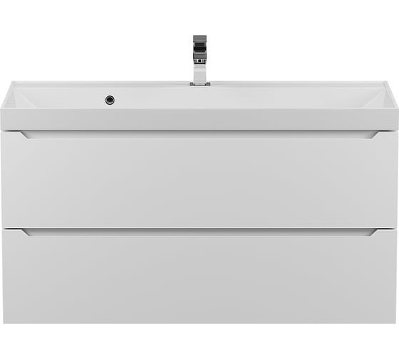 Изображение товара Подвесная тумба с раковиной uperwood Tanos 100 см, белая 291020229