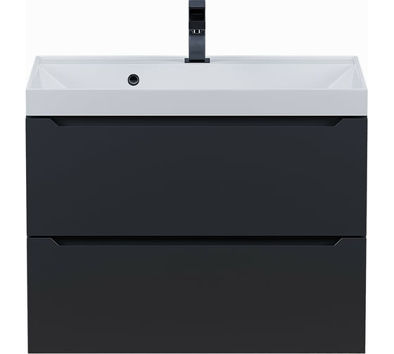 Изображение товара Подвесная тумба под раковину uperwood Tanos 70 см, черная 291020231