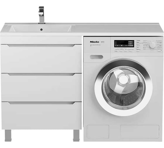 Изображение товара Тумба над стиральной машиной uperwood Tanos 60 см, напольная, белый 291020258