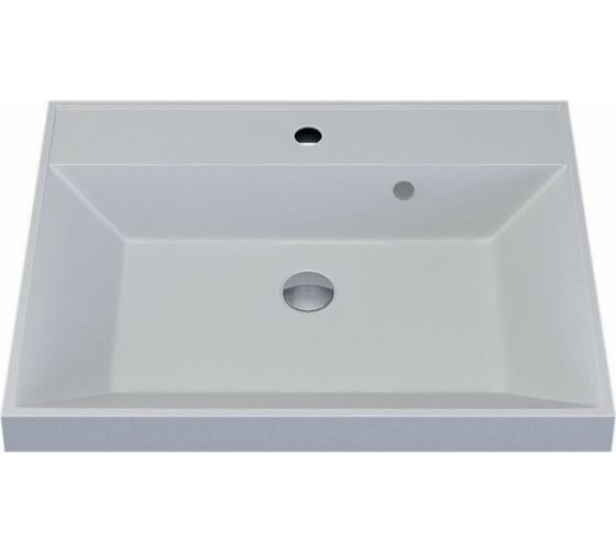 Изображение товара Кварцевая раковина для ванной комнаты Uperwood Classic Quartz 60 см, белая матовая, жасмин 291030000