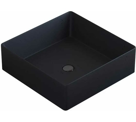 Изображение товара Накладная раковина uperwood Squar бетон, цвет черный 291020317