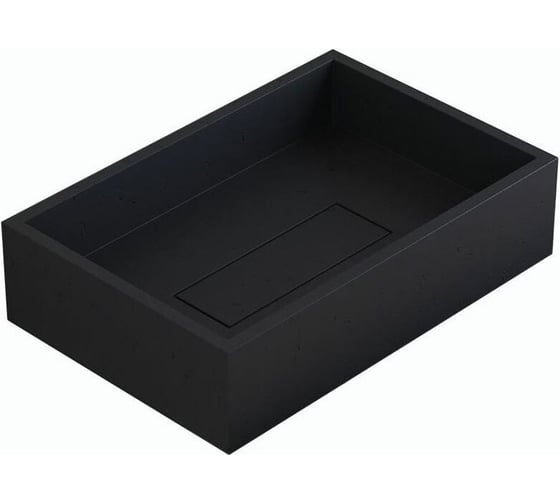 Изображение товара Накладная раковина uperwood Angkor бетон, цвет черный 291020324