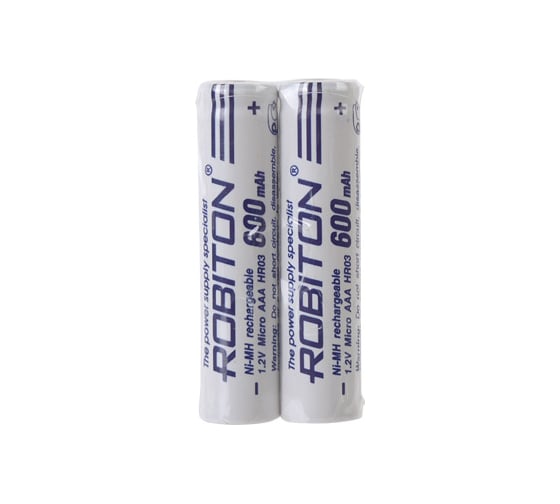 Изображение товара Аккумулятор Robiton 2шт. 600MHAAA-2 prof 13793