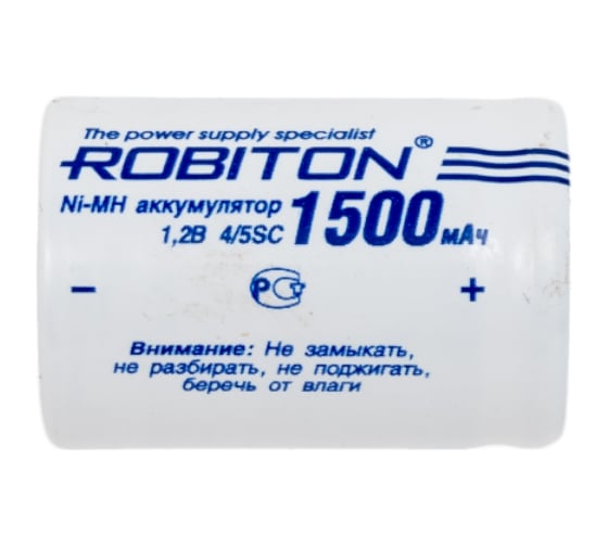 Изображение товара Аккумулятор Robiton 2шт. 1500MH4/5SC-2 13798