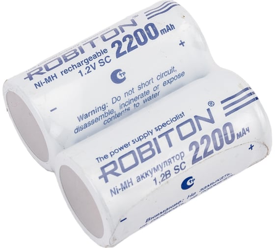 Изображение товара Аккумулятор Robiton 2шт. 2200MHSC-2 13795
