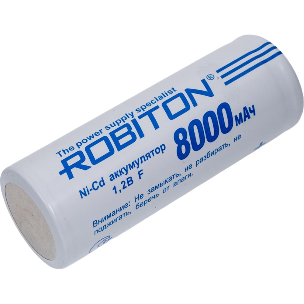 Изображение товара Аккумулятор Robiton 8000NCF 14616 - 8000 мАч, Ni-Cd, тип F