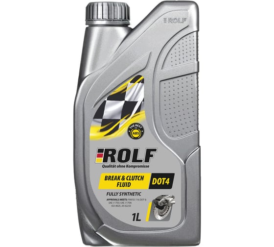 Изображение товара Тормозная жидкость Rolf Brake & Clutch Fluid DOT-4, 910г 322205