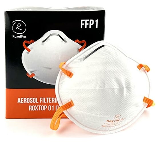 Изображение товара Противоаэрозольный респиратор RoxelPro ROXTOP 01 1-й степени защиты, до 4 ПДК, 20 шт 731310