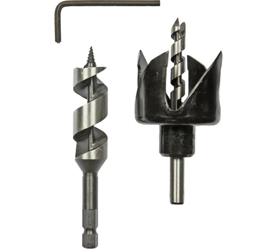 Изображение товара Набор для врезки кольцевая пила 54 мм, спиральное сверло 22 мм EКТО DN-040