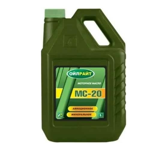 Изображение товара Авиационное масло OILRIGHT МС-20 АВИА, 5 л 2531