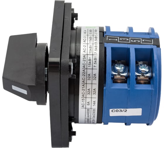 Изображение товара Переключатель CHINT кулачковый LW32-32/C03/2 32А 3Р "0-1" 425064