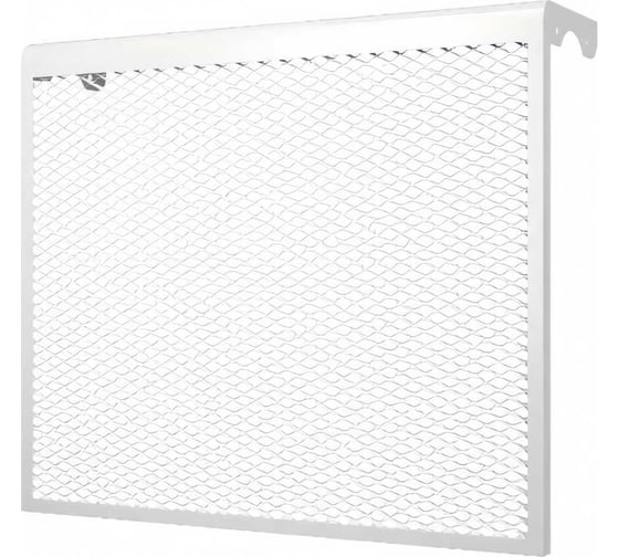 Изображение товара Радиаторный экран ERA серия ДМЭР, просечно-вытяжной, 690x610x140, 7-и секционный, сталь, белый 86-662