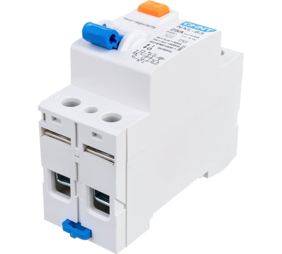 Изображение товара Выключатель дифференциального тока CHINT (УЗО) 1п+N 25А 30мА тип AC 6кА NXL-63 (R) 280721