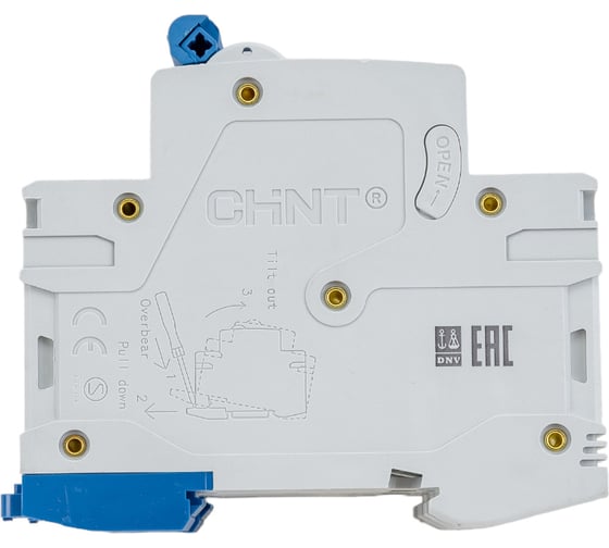 Изображение товара Автоматический выключатель CHINT модульный 3п C 63А 10кА NB1-63H (R) 179878