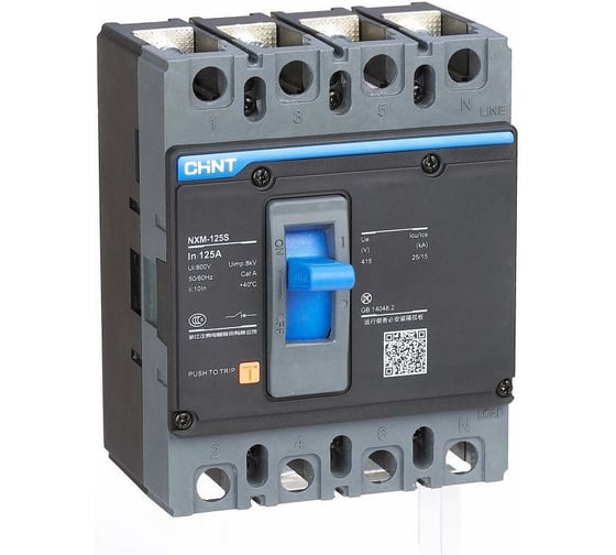 Изображение товара Автоматический выключатель CHINT 3п 50А 25кА NXM-125S (R) 844302