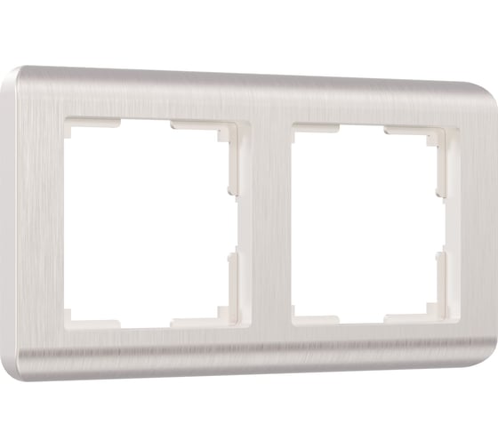 Изображение товара Рамка на 2 поста WERKEL W0022113 Stream перламутровый a051262