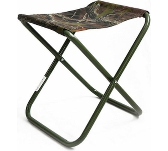 Изображение товара Туристический маленький складной стул Следопыт 320x310x330 мм, труба сталь 16x1 мм, темный лес PF-FOR-S16