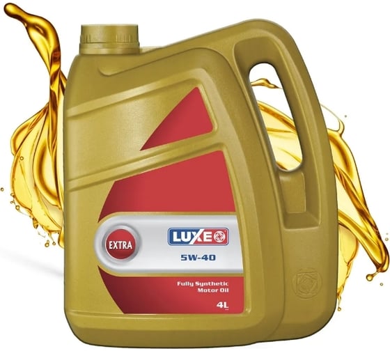 Изображение товара Моторное масло LUXE EXTRA синтетическое, 5W40, SM/CF, 4 л 4
