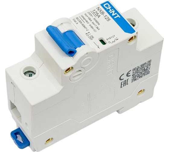 Изображение товара Автоматический выключатель CHINT модульный 1п C 125А 10кА NXB-125 (R) 816127